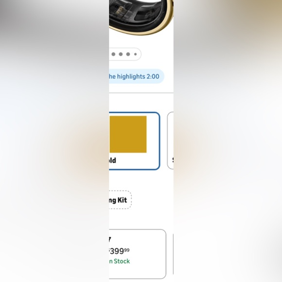 Samsung Gold Smart Ring New open box and the box Alittle damage - Picture 3 of 6